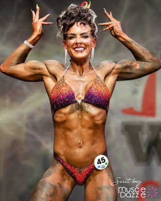 Ombre Figure Competition Suit