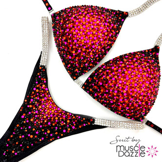 Red And Black Competition Bikini: Make It Memorable