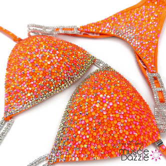 Vivid Orange Competition Bikini