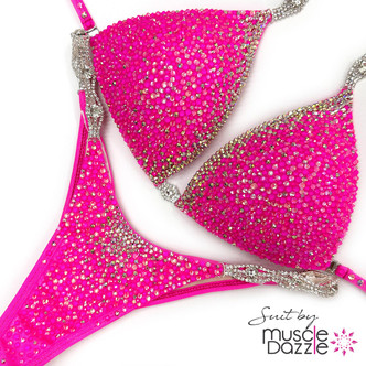 Hot Pink Competition Bikini