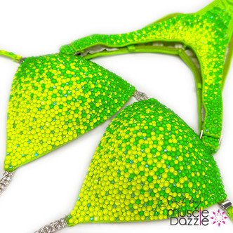 Bright Lime Green Figure Suit