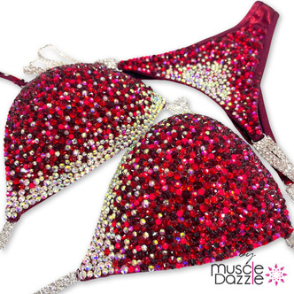 Raspberry Red Competition Bikini