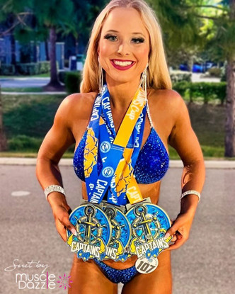Blue Velvet Competition Bikini