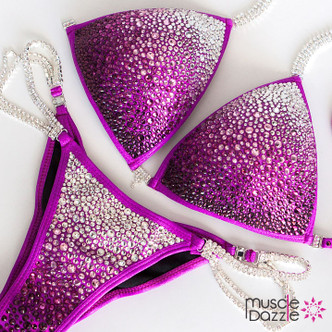 Magenta Crystal Competition Bikini