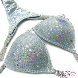 Silver Undecorated Wellness Competition Suit