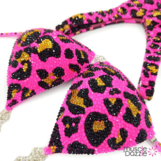 Pink Leopard Figure Suit