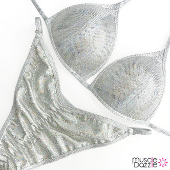 Silver NPC Fit Model Competition Suit