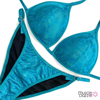 Teal NPC Fit Model Competition Suit (FM016)