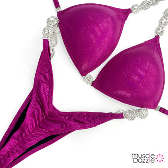 Fuchsia Undecorated Competition Bikini