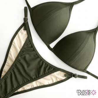 Dark Olive NPC Fit Model Competition Suit (FM072)