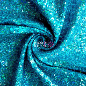 Aqua Sequin Undecorated Wellness Competition Suit