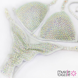 White Crystal Competition Bikini 