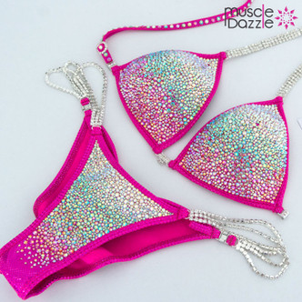Hot Pink Crystal Bikini