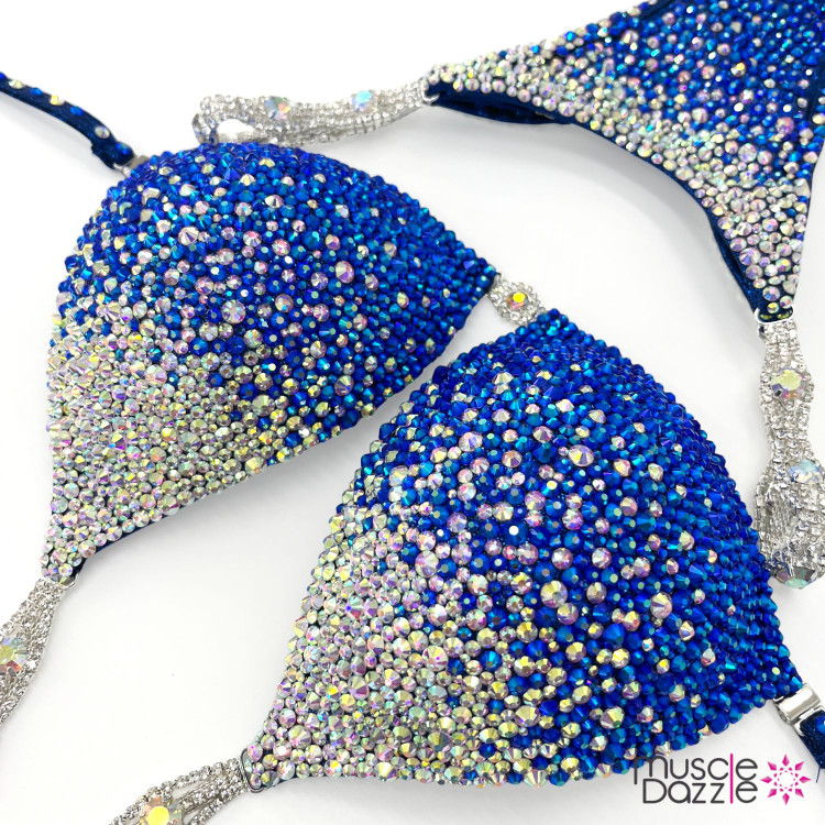 Blue Ombre Competition Bikini