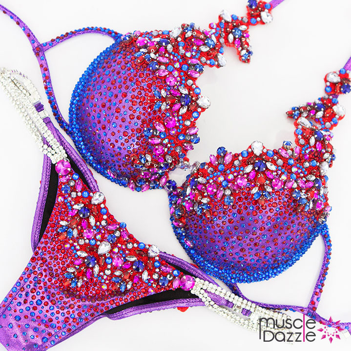 Purple Theme Wear Diva Competition Bikini