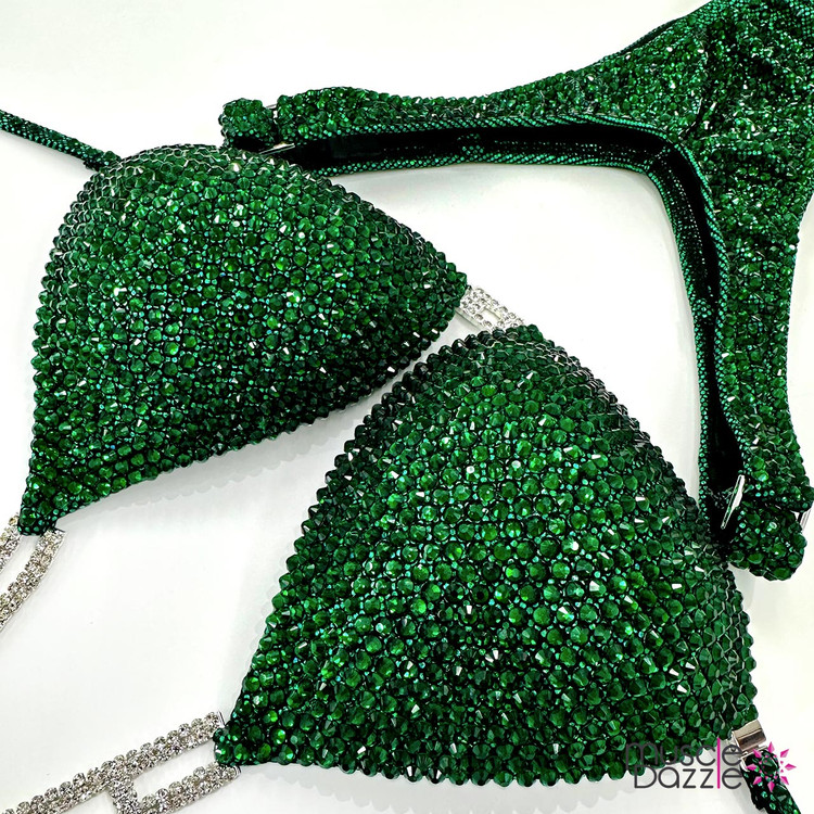Emerald Green Figure Suit Emerald Green Figure Suit