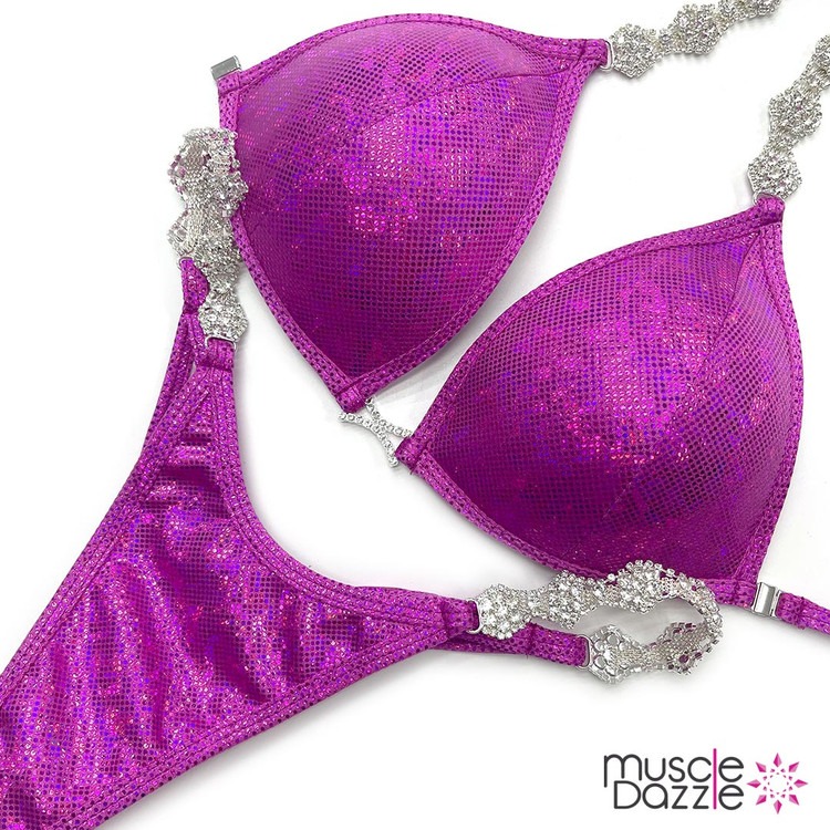 Pink Undecorated Competition Bikini