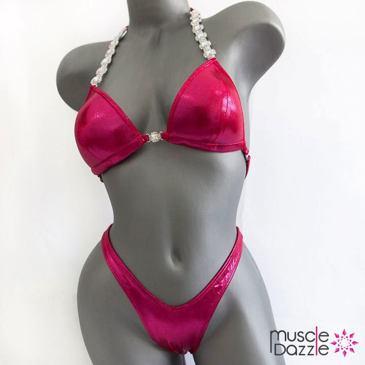 Raspberry Undecorated Competition Bikini