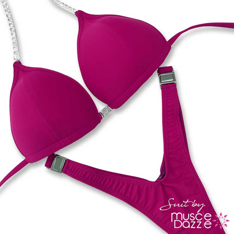 Magenta Undecorated Wellness Competition Suit