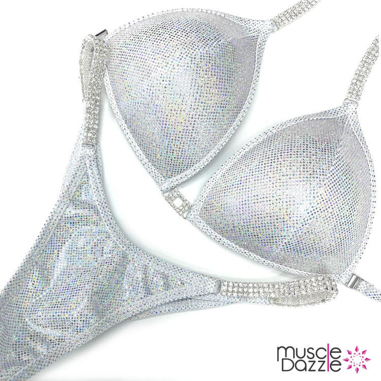 White Hologram Competition Bikini (UB049)