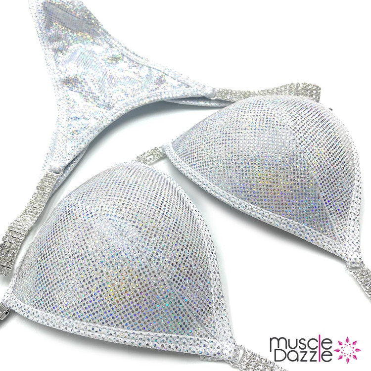 White Hologram Competition Bikini (W02)