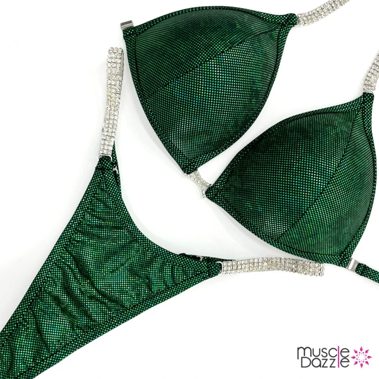 Emerald Undecorated Competition Bikini
