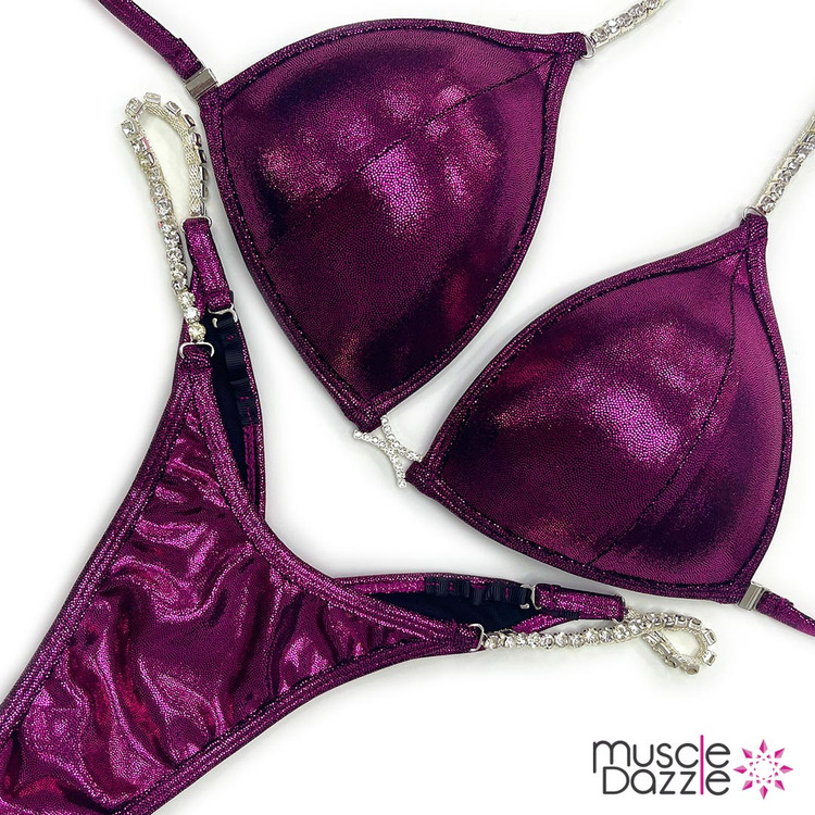 Dark Fuchsia Undecorated Wellness Competition Suit