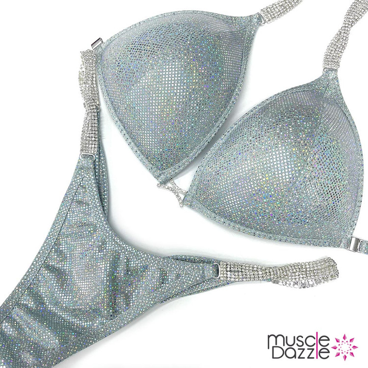 Silver Undecorated Wellness Competition Suit