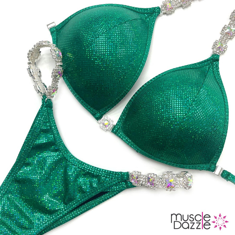 Forest Green Undecorated Wellness Competition Suit