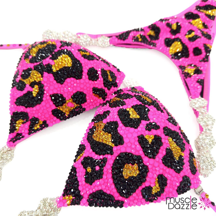 Pink Leopard Competition Bikini