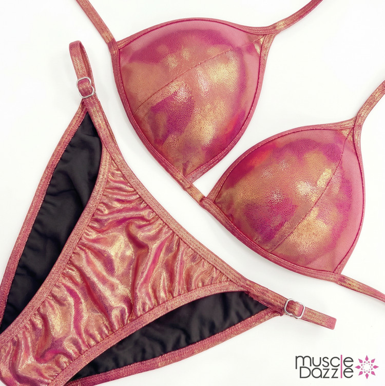 Rose Gold NPC Fit Model Competition Suit (FM033)