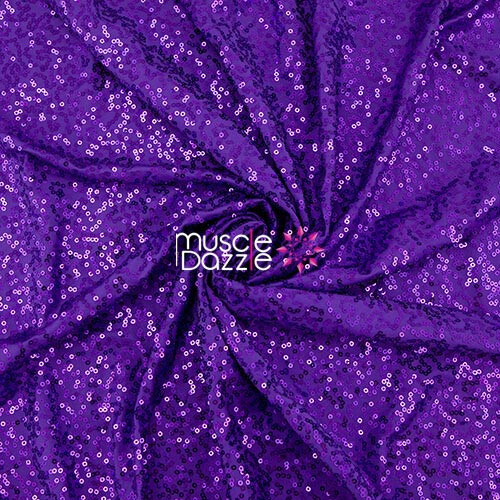 Purple Sequin Undecorated Competition Bikini