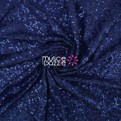 Dark Blue Sequin Undecorated Competition Bikini