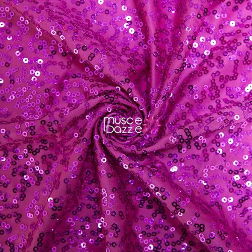 Fuchsia Sequin Undecorated Competition Bikini