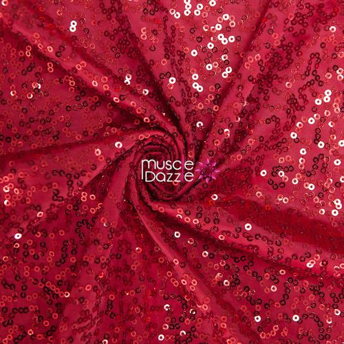 Red Sequin Undecorated Wellness Competition Suit