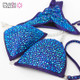 Saphhire Blue Crystal Competition Bikini