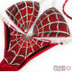 Red Spiderman Crystal Competition Bikini