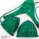 Affordable green figure competition suit