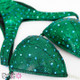 Affordable green figure competition suit