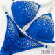 Affordable royal blue competition bikini