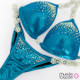 Affordable blue competition bikini