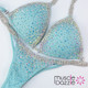 Baby blue competition bikini