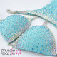 Baby blue competition bikini