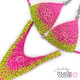 Fluro Pink And Green Figure Suit