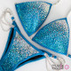 Aqua Blue Crystal Competition Bikini