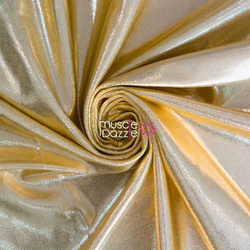 Gold competition bikini spandex fabric