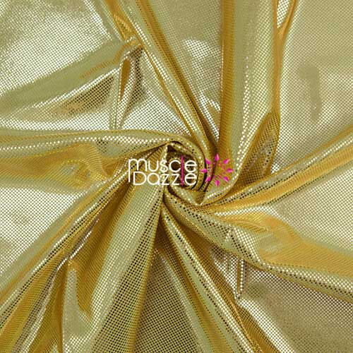 Gold competition bikini spandex fabric
