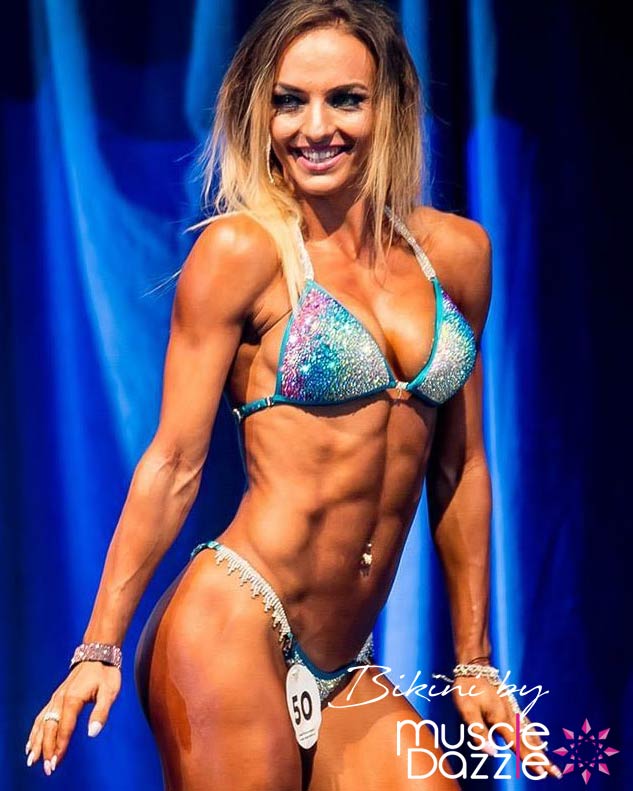 Blue Purple Competition Bikini