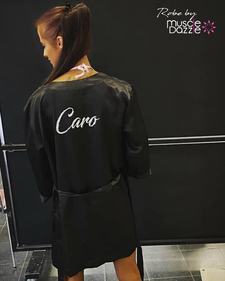 Black  Personalized Competition Robe