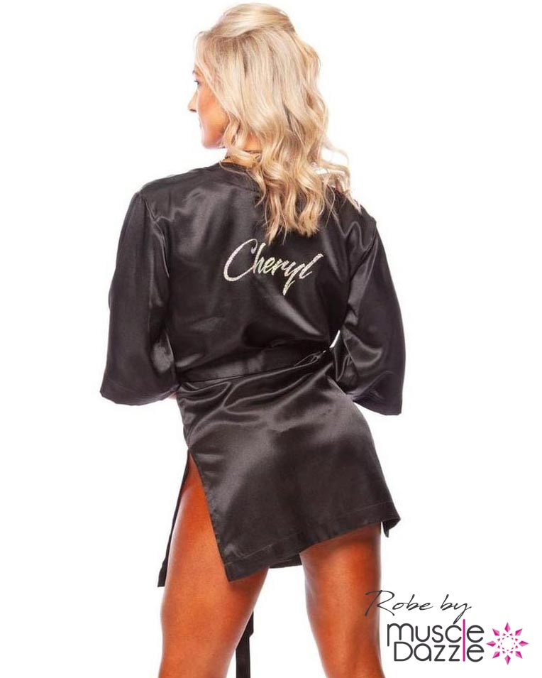 Black  Personalized Competition Robe